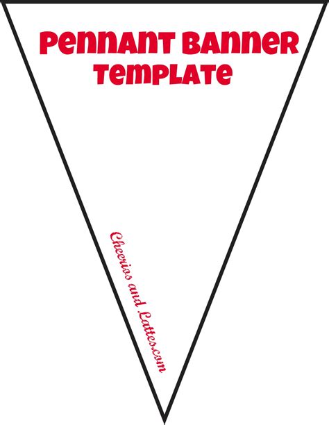 College Pennant Template